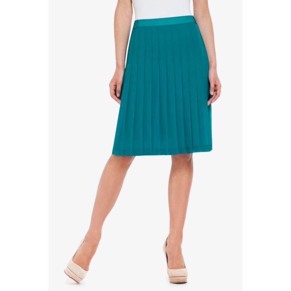 BCBGMaxAzria | Bonita Pleated Blue Jade Skirt